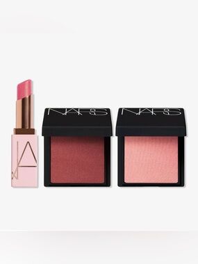 NARS Blush Duo — Rosewood and Soft Pink Cheeks plus travel size lipstick